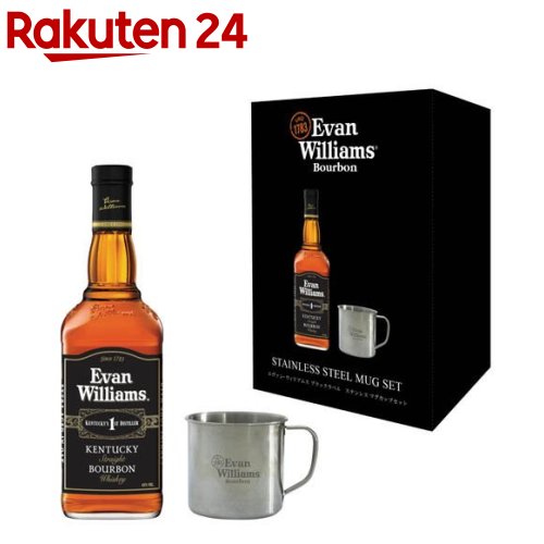 【企画品】エヴァン・ウィリアムス ブラックラベル ステンレスマグカップ付(700ml)