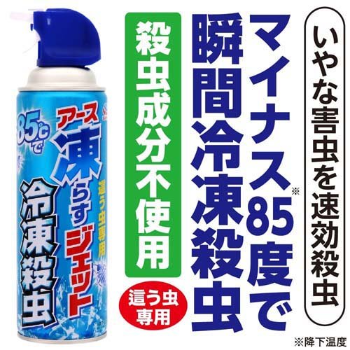 凍らすジェット冷凍殺虫 冷凍スプレー 害虫駆除 無臭(300ml*5本セット)【アース】