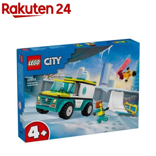 レゴ(LEGO) シティ 救急車とスノーボーダー 60403(1個)