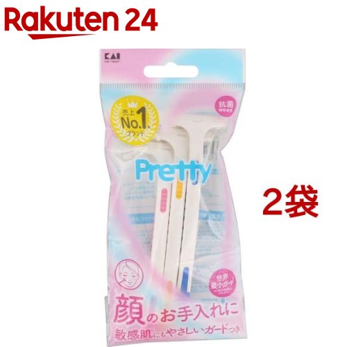 貝印 カミソリ プリティー フェイスT(3本入*2コセット)
