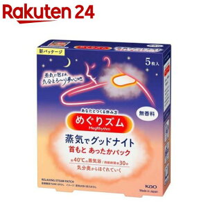 めぐりズム 蒸気でグッドナイト 無香料(5枚入)【めぐりズム】