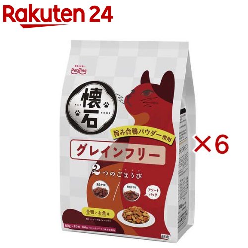 懐石 2つのごほうび グレインフリー 合鴨とお魚味(10袋入×10セット(1袋60g))【懐石】
