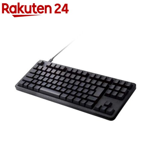 エレコム キーボード 有線 着脱式USBケーブル 赤軸 リニア テンキーレス ブラック(1台) エレコム キーボード 有線 着脱式USBケーブル 赤軸 リニア テンキーレス ブラック(1台)