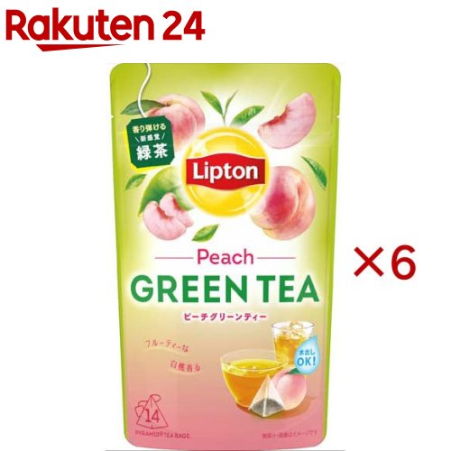 リプトン グリーンティー ピーチ ティーバッグ(14袋入×6セット)【リプトン(Lipton)】のサムネイル