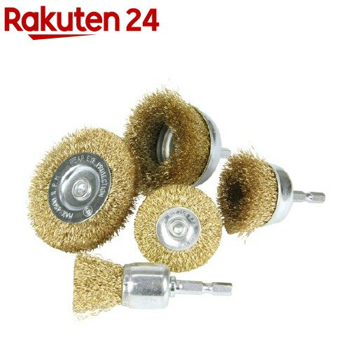 E-VaLue 六角軸 ワイヤーブラシセット(5コ入)【E-Value】