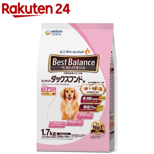 ベストバランス ミニチュア・ダックスフンド用 13歳以上用 ふっくら(1.7kg)