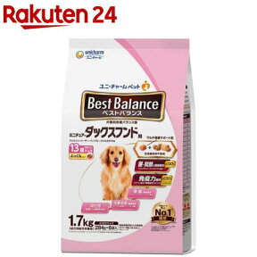 ベストバランス ミニチュア・ダックスフンド用 13歳以上用 ふっくら(1.7kg)【qw6】【dalc_unicharmpet】【ベストバランス】[ドッグフード]