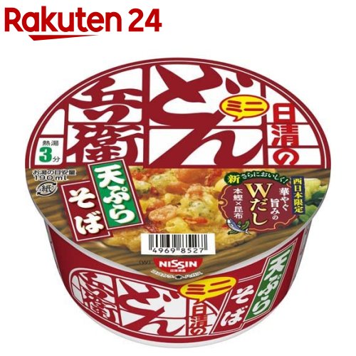 日清のどん兵衛 天ぷらそば ミニ 西 46g*12食入 【日清のどん兵衛】[インスタント和風カップ麺 西日本限定品 日清食品]