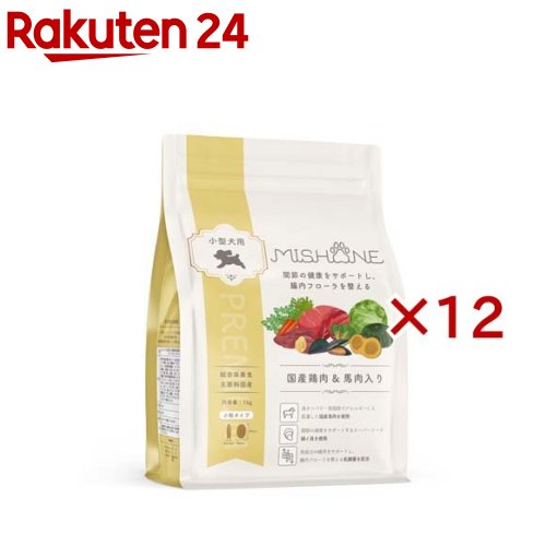 ミシュワン 成犬ドッグフード 国産鶏肉＆馬肉(1kg×12セット)【ミシュワン】