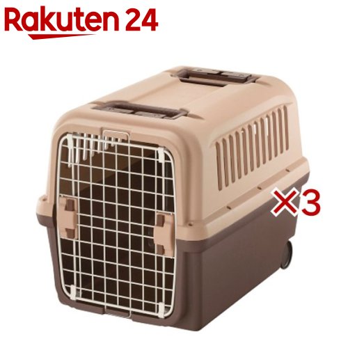 お店TOP＞ペット用品＞犬用品(グッズ)＞犬用おでかけ用品(旅行・お散歩)＞キャリー・バッグ(犬用)＞リッチェル キャンピングキャリー L ブラウン (3セット)【リッチェル キャンピングキャリー L ブラウンの商品詳細】●待望の中型・大型犬用サイズ登場!たくさんの工夫で移動ラクラク!お外でキャリー、お家でハウス!普段からハウスとして慣れておくことで、お出かけや災害時もスムーズに移動できます。●シートベルトに固定できるから車での安全対策に。●普段からハウスとして慣れておくことで、お出かけや災害時もスムーズに移動できます。●重いケースをラクに移動できる片側キャスター付き。●安定した持ち運びができる、ハンドル2カ所付き。●車のトランクにも入ります。●左右どちらからでも開閉できるので、車の座席を選ばず設置できます。●ワンタッチで扉の取り外しができるので、ハウスにおすすめです。【リッチェル キャンピングキャリー L ブラウンの原材料】本体・扉ロックケース・ハンドル・軸受け：ポリプロピレンキャスター：ポリアセタールハンドルカバー・扉ロック：ABS樹脂扉・扉軸：スチール(ポリエステル粉体焼付塗装)【規格概要】商品本体サイズ：46.5*66.5*51H(cm)商品重量：5200g【注意事項】※中型犬用 体重目安：20kg【原産国】日本【ブランド】リッチェル(ペット)【発売元、製造元、輸入元又は販売元】リッチェル(Richell)こちらの商品は、ペット用の商品です。※説明文は単品の内容です。リニューアルに伴い、パッケージ・内容等予告なく変更する場合がございます。予めご了承ください。(防災 キャリー ハード おでかけ ドライブ クレート 旅行 病院)・単品JAN：4973655599235リッチェル(Richell)939-0592 富山県富山市水橋桜木136076-478-2957広告文責：楽天グループ株式会社電話：050-5577-5043[ペットのサークル・雑貨など/ブランド：リッチェル(ペット)/]