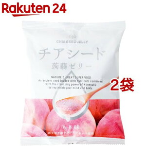 チアシード蒟蒻ゼリー もも味(10コ入*2袋セット)