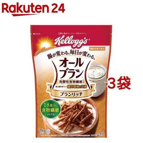 ケロッグ オールブラン ブランリッチ(250g*3袋セット)【オールブラン】のサムネイル