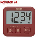 タニタ 薄型タイマー レッド TD-408-RD(1コ入)【タニタ(TANITA)】