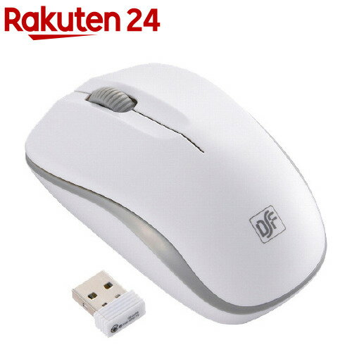 ワイヤレスマウス IR LED Mサイズ ホワイト／グレー PC-SMWIM32 W(1個)【OHM】