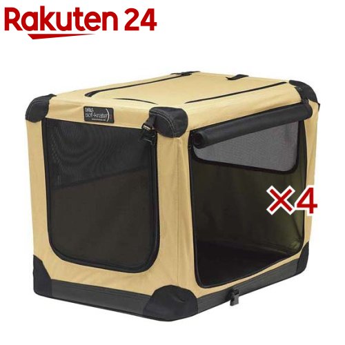 お店TOP＞ペット用品＞犬用品(グッズ)＞犬用おでかけ用品(旅行・お散歩)＞クレート(犬用)＞ソフ-クレート n2 M ベージュ (4セット)【ソフ-クレート n2 M ベージュの商品詳細】●ワンタッチで組み立て、折りたたみできるスライド・ホールディングシステム。●金属フレームを使用し、高い強度を実現しました。●底面には防水のビニール生地を使用。地面からの水や湿気が内部に入り込まないので、直接地面に置いても大丈夫。●本体カバーは取り外して丸洗いもOK！汚れが拭き取りやすいよう内側は撥水加工されています。●天面ドアと正面メッシュドアは巻き上げてマジックテープで固定できます。【使用方法】・各サイズに例示しているペットの種類(犬種)は、標準値をもとにしています。・ペットには個体差がありますので、ご自身のペットの体格や成長段階をご考慮の上サイズをお選びください。・ご使用前に取扱説明書をお読みいただき、正しくご使用ください。・取扱説明書はお読みになった後大切に保管し、必要なときにご確認ください。【規格概要】・材質：ナイロン、PVC、ポリエステル、スチール・商品サイズ：幅460×奥行660×高さ530(mm)・商品重量：3300g【原産国】中国【発売元、製造元、輸入元又は販売元】スペクトラム ブランズ ジャパンこちらの商品は、ペット用の商品です。※説明文は単品の内容です。リニューアルに伴い、パッケージ・内容等予告なく変更する場合がございます。予めご了承ください。・単品JAN：4571269547934スペクトラム ブランズ ジャパン220-0004　神奈川県横浜市西区北幸2-6-26 HI横浜ビル3階045-322-4330広告文責：楽天グループ株式会社電話：050-5577-5043[ペットのサークル・雑貨など]
