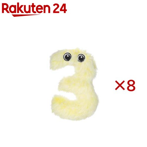 お店TOP＞ペット用品＞犬用品(グッズ)＞犬用食器類(ボウル・給水器・給餌器)＞犬用食器類 その他＞ループスモル ナンバーズ3 (8セット)【ループスモル ナンバーズ3の商品詳細】●「ループスモル ナンバーズ 3」は、数字をモチーフにしたおもちゃです。●クリッとまん丸の目が可愛いく、フワフワのボディーを押すとプープー音(スクウィーカー)またはカシャカシャ音が楽しめます。小型犬におすすめのサイズ感です。※ナンバー1、2、3、5、7、9はカシャカシャ音、ナンバー4、6、8、0はプープー音です。【規格概要】材質：ポリエステル、サイズ：7.6×13.2×2.3cm、重量：9g【注意事項】・本製品は犬用おもちゃです。本来の用途以外には使用しないでください。・誤飲やいたずらを防ぐため飼い主様の目の届く場所で使用し、壊れかけた場合は直ちに使用を中止し新しいものに交換してください。・飲み込んでも害のない素材を使用していますが、万一誤飲した時は獣医師に相談してください。・おもちゃを投げて遊ぶときは、周囲の安全を十分に確認してください。・幼児やペットの手の届かない場所に保管してください。【原産国】中国【発売元、製造元、輸入元又は販売元】ルークランこちらの商品は、ペット用の商品です。※説明文は単品の内容です。リニューアルに伴い、パッケージ・内容等予告なく変更する場合がございます。予めご了承ください。・単品JAN：4582719387932ルークラン267-0067 千葉市緑区あすみが丘東1-13-12043-205-1024広告文責：楽天グループ株式会社電話：050-5577-5043[ペットのサークル・雑貨など]