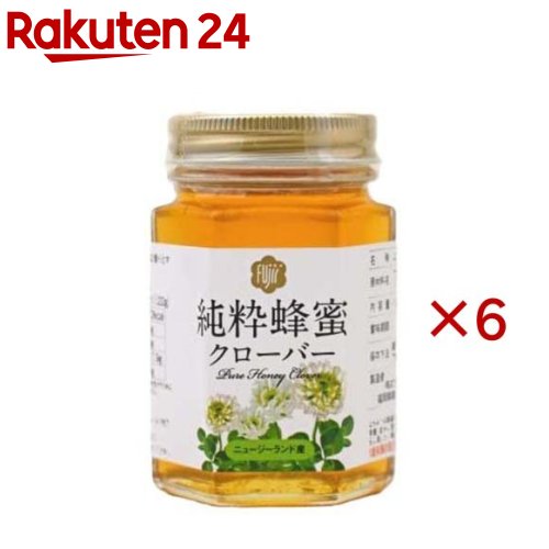お店TOP＞フード＞はちみつ・ジャム＞はちみつ＞クローバーはちみつ＞ニュージーランド産 純粋蜂蜜 クローバー (180g×6セット)【ニュージーランド産 純粋蜂蜜 クローバーの商品詳細】●ニュージーランド産クローバーはちみつは、味にクセがなく、マイルドで食べやすいはちみつです。●はちみつは自然の風味を生かすために高温加熱をしておりません。●はちみつは結晶することがありますが、栄養・成分に変化はありません。●元に戻したい場合は湯煎してください。【召し上がり方】朝食のトーストにおすすめです。【品名・名称】はちみつ【ニュージーランド産 純粋蜂蜜 クローバーの原材料】クローバーはちみつ(ニュージーランド)【栄養成分】大さじ一杯あたり(22g)エネルギー：72kcal、たんぱく質：0g、脂質：0g、炭水化物：17.9g、食塩相当量：0g【アレルギー物質】記載なし【保存方法】直射日光を避けて常温で保存してください。【注意事項】・はちみつは自然の風味を生かすために高温加熱をしておりません・1歳未満の乳児には与えないでください・はちみつは結晶することがありますが、栄養・成分に変化はありません・元に戻したい場合は湯煎してください【原産国】ニュージーランド【発売元、製造元、輸入元又は販売元】藤井養蜂場※説明文は単品の内容です。リニューアルに伴い、パッケージ・内容等予告なく変更する場合がございます。予めご了承ください。・単品JAN：4976662208060藤井養蜂場福岡県朝倉市菱野11050946-52-2151広告文責：楽天グループ株式会社電話：050-5577-5043[砂糖・甘味料]