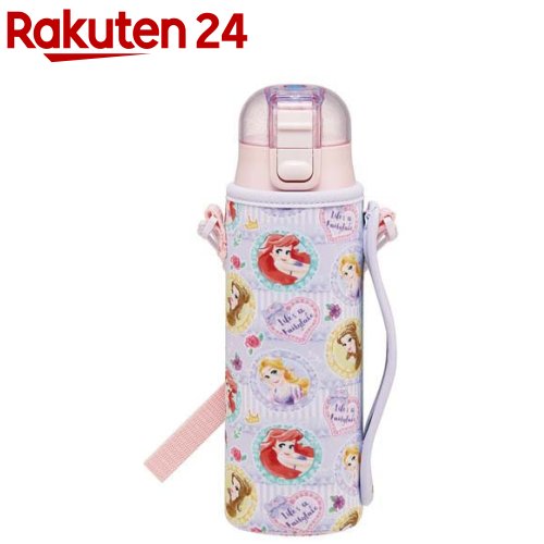 직음 마시고 보냉 병 커버 첨부 470ml 디즈니 프린세스 26 KSDC4 (1 세트)