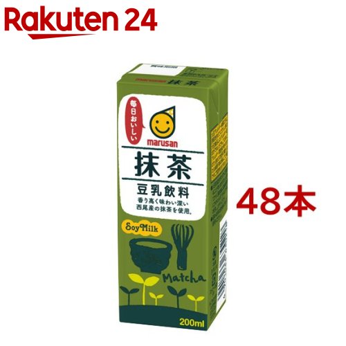 マルサン 豆乳飲料 抹茶(200ml*48本セ