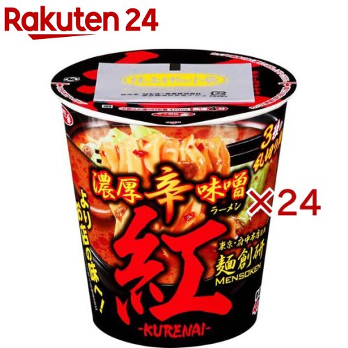 サッポロ一番 麺創研紅監修 濃厚辛味噌ラーメン(12個入×2セット)【サッポロ一番】 rakuten24-11415419 楽天24 パッケージ画像