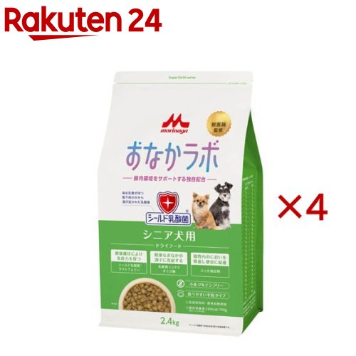 Supergold おなかラボ シニア犬用(2.4kg×4セット)【morinaga】 rakuten24-11414110 楽天24 パッケージ画像