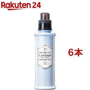 ラボン 柔軟剤 ブルーミングブルー ホワイトムスクの香り(600ml*6本セット)【ラボン(LAVONS)】