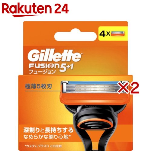 ジレット フュージョン 替刃(4個入×2セット)【ジレット】