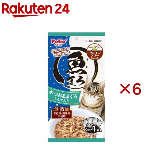 Other Wet Food - 魚まろ かつお＆まぐろ しらす入り(4袋入×6セット(1袋60g))【ペティオ(Petio)】