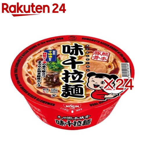 豚骨 - 九州熊本豚骨 味千拉麺 ケース(12食入×2セット(1食106g))【日清食品】