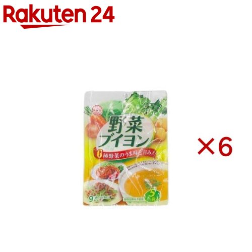 野菜ブイヨン5P(5袋入×6セット(1袋3.6g))【あみ印食品】