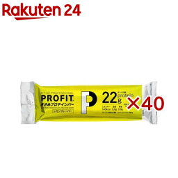 PROFIT ささみプロテインバー レモンフレーバー(2本入×40セット(1本65g))