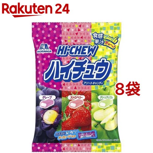 お店TOP＞フード＞お菓子＞飴・キャンディー＞ソフトキャンディー＞ハイチュウアソート (86g*8袋セット)【ハイチュウアソートの商品詳細】●フルーツのジューシーな味わいと、噛み応えのある食感で手軽に日常のワクワク感を創出するソフトキャンデ...