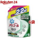 アリエールバイオサイエンスジェル 部屋干し用詰め替え超ジャンボ洗濯洗剤 抗菌(1520g*6袋セット)【アリエール】