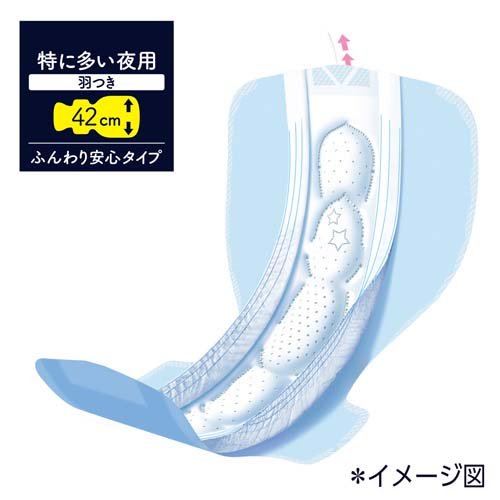 ソフィ超熟睡ガード 420 生理用品 ナプキン 夜用 42cm(16枚入×5セット)【ソフィ超熟睡ガード】 rakuten24-11228329 楽天24 サンプル画像3