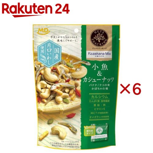 ナッツスナッキング KM 小魚＆カシューナッツ(77g×6セット)