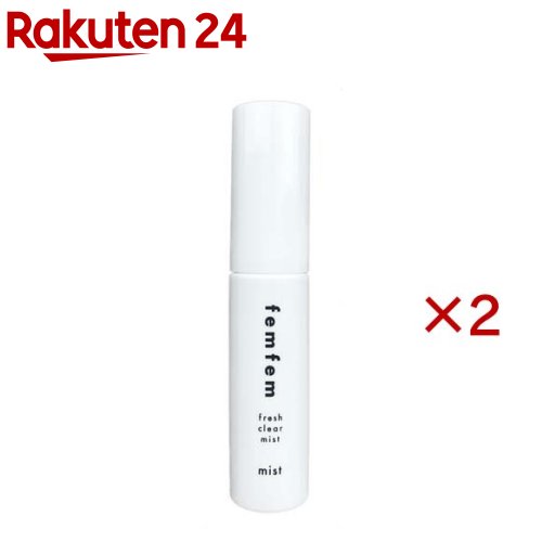 お店TOP＞化粧品＞ボディケア＞ワキ・デリケートゾーンケア＞デリケートゾーンケア＞femfem 薬用フレッシュクリアミスト (10ml×2セット)商品区分：医薬部外品【femfem 薬用フレッシュクリアミストの商品詳細】●24h消臭、いつでもデリケートゾーンの気になるニオイをケア！●デリケートゾーン用消臭スプレー。●8種の保湿成分配合で高保湿。●ポーチインサイズ、シンプルなコスメっぽいパッケージが持ち歩きに便利。●逆さまでも使える仕様で、トイレでこっそりケアができます。●清潔感のあるホワイトサボンの香り。【販売名】LMDケアミスト-17【使用方法】お肌から10〜15cm程度離して少量ずつスプレーしてください。【成分】有効成分：イソプロピルメチルフェノールその他の成分：精製水、エタノール、1、3-ブチレングリコール、チャエキス(1)、チャ乾留液、シラカバエキス、イチョウエキス、オウゴンエキス、カンゾウ抽出末、アラントイン、クエン酸、クエン酸ナトリウム、ポリオキシエチレン硬化ヒマシ油、ポリオキシエチレンポリオキシプロピレンブチルエーテル、無水エタノール、香料、フェノキシエタノール【注意事項】・お肌に異常が生じていないかよく注意して使用してください。・本品がお肌に合わないとき、即ち次のような場合には、使用を中止してください。そのまま使用を続けますと症状を悪化させることがありますので皮膚科専門医等にご相談されることをおすすめします。・使用中、赤み、はれ、かゆみ、刺激、色抜け(白斑等)や黒ずみ等の異常があらわれた場合・使用したお肌に、直射日光があたって上記のような異常があらわれた場合・傷やはれもの、しっしん等、異常のある部位にはお使いにならないでください。・目に入ったときは、直ちに洗い流してください。・ご使用後は必ずしっかりキャップをしめてください。・極端に高温又は低温の場所、直射日光のあたる場所には保管しないでください。・乳幼児の手の届かないところに保管してください。【原産国】日本【ブランド】フェムフェム【発売元、製造元、輸入元又は販売元】株式会社アスティ※説明文は単品の内容です。リニューアルに伴い、パッケージ・内容等予告なく変更する場合がございます。予めご了承ください。・単品JAN：4560251188873株式会社アスティ815-0031 福岡県福岡市南区清水3丁目22-22 アスティビル092-541-2788広告文責：楽天グループ株式会社電話：050-5577-5043[ボディケア/ブランド：フェムフェム/]
