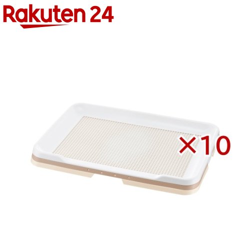 お店TOP＞ペット用品＞トイレタリー・衛生用品＞犬用トイレ用品(トイレタリー)＞トレー・トイレ容器(犬用)＞リッチェル お掃除簡単ステップトレー ワイド アイボリー (10セット)【リッチェル お掃除簡単ステップトレー ワイド アイボリーの商品詳細】●必要に応じてメッシュを取り外して使用できます。●枠にメッシュをセットしたまま外せるので、シーツ交換が簡単です。●プラスチック製なので、水洗いできてお手入れ簡単です。●ゴム脚付きなので、ズレにくく床をキズつけません。●犬用／体重目安12kg以下●対応シーツサイズ：ワイドシーツ●完成品【リッチェル お掃除簡単ステップトレー ワイド アイボリーの原材料】本体・枠・メッシュ：ポリプロピレン、ゴム脚：ポリウレタン【規格概要】商品サイズ：幅64.1*奥行48.2*高さ4.9cm枠内寸：51*34cm入り口高さ：3.5cmメッシュ目：0.7*0.7cm対象：犬用体重目安：12kg以下対応シーツサイズ：ワイドシーツ完成品【原産国】日本【ブランド】リッチェル(ペット)【発売元、製造元、輸入元又は販売元】リッチェル(Richell)こちらの商品は、ペット用の商品です。※説明文は単品の内容です。リニューアルに伴い、パッケージ・内容等予告なく変更する場合がございます。予めご了承ください。・単品JAN：4973655599471リッチェル(Richell)939-0592 富山県富山市水橋桜木136076-478-2957広告文責：楽天グループ株式会社電話：050-5577-5043[犬用品/ブランド：リッチェル(ペット)/]