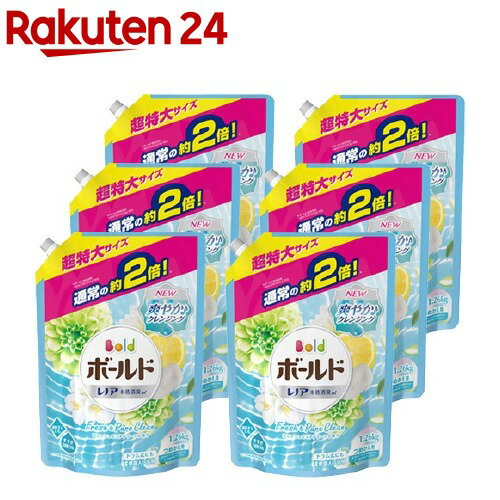 ボールド 洗濯洗剤 フレッシュピュアクリーンの香り 詰替え用　超特大サイズ(1.26kg*6コセット)【イチオシ】【mgt05】【StampgrpA/B】【cga04】【tktk02】【ボールド】[ボールド 詰め替え]