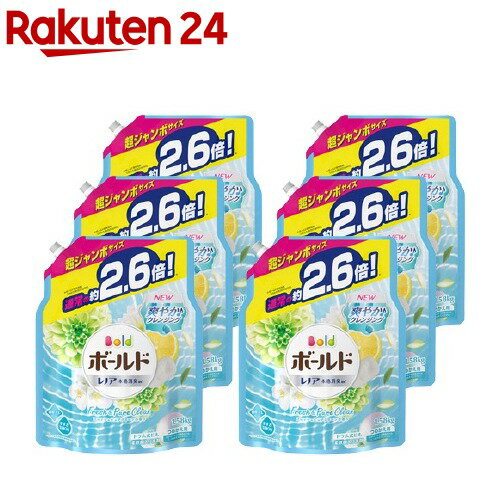 ボールド フレッシュピュアクリーンの香り つめかえ用 超ジャンボサイズ 洗濯洗剤(1.58kg*6コセット)【StampgrpA】【rank】【ボールド】