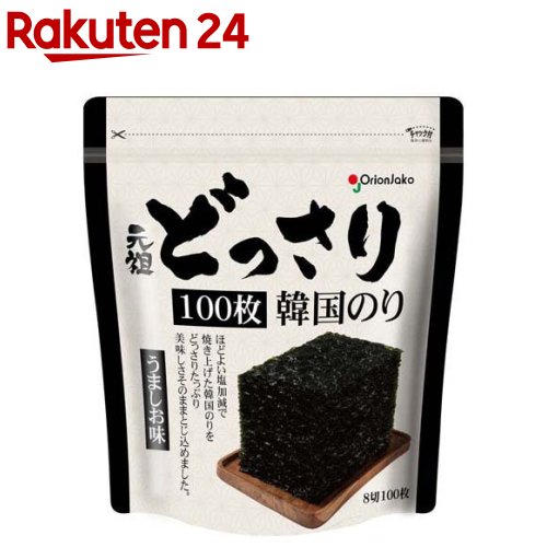 どっさり韓国のり うましお味(100枚入)
