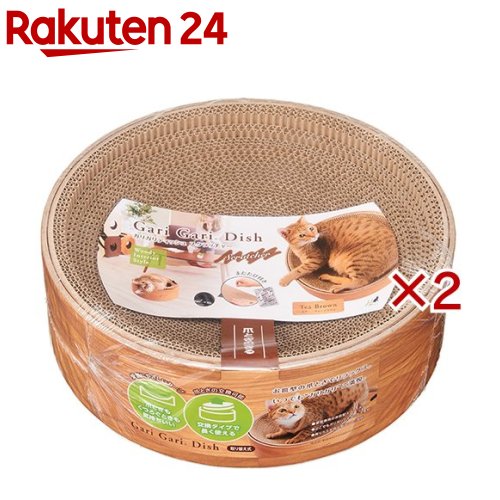 お店TOP＞ペット用品＞猫用品(グッズ)＞猫用デイリーグッズ＞猫爪とぎ(爪磨き)＞ガリガリディッシュ スクラッチャー (2セット)【ガリガリディッシュ スクラッチャーの商品詳細】●愛猫専用のお皿型スクラッチャー。●どこでもガリガリできる爪とぎ素材。●削りカスが飛び散りにくい設計。●爪とぎもくつろぐときも気持ちいい！愛猫にやさしいカーブ。●交換タイプで長く使える取り換え式。【セット詳細】本体、またたび【ガリガリディッシュ スクラッチャーの原材料】紙、ダンボール【規格概要】本体サイズ・・・幅40*奥行40*高さ13cm【原産国】中国【発売元、製造元、輸入元又は販売元】エイムクリエイツこちらの商品は、ペット用の商品です。※説明文は単品の内容です。リニューアルに伴い、パッケージ・内容等予告なく変更する場合がございます。予めご了承ください。(爪とぎ つめとぎ ツメトギ 猫用 ネコ用 丸型 段ボール お皿タイプ ネコ用品 猫用品)・単品JAN：4540013511804エイムクリエイツ343-0808 埼玉県越谷市赤山本町2-14 TRビル3F048-971-8114広告文責：楽天グループ株式会社電話：050-5577-5043[猫用品]