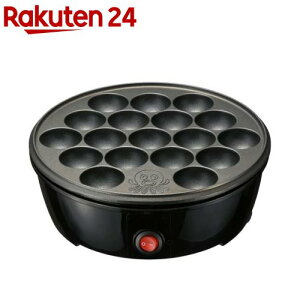 たこやき器 フッ素樹脂加工プレート 18個焼き ブラック COK-E-T65-AH-K(1台)【OHM】