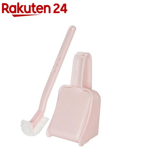 かえしも洗えるトイレブラシ ケース付 ピンク(1セット)【アズマ工業】