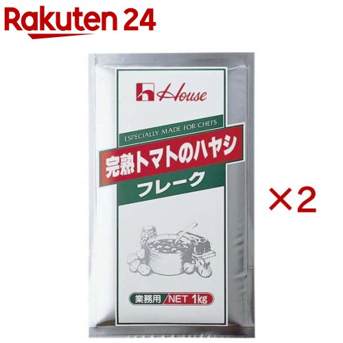 お店TOP＞フード＞調味料・油＞ルウ＞ハヤシライスルウ＞ハウスギャバン 完熟トマトのハヤシフレーク (1kg×2セット)【ハウスギャバン 完熟トマトのハヤシフレークの商品詳細】チキンの旨みをベースに、トマト(トマトはパウダーとペーストを使用)の甘さと酸味を加えたコクのある風味が特徴のハヤシフレークです。【品名・名称】ハヤシルウ【ハウスギャバン 完熟トマトのハヤシフレークの原材料】小麦粉(国内製造)、食用油脂(豚脂、植物油脂)、砂糖、食塩、トマトパウダー、でんぷん、調味油、トマトケチャップ風調味料、トマトペースト、ぶどう糖、オニオンパウダー、チキンエキス、粉末ソース、香辛料、酵母エキス、脱脂粉乳／加工デンプン、着色料(カラメル、パプリカ色素)、調味料(アミノ酸等)、酸味料、乳化剤、香料、香辛料抽出物、(一部に乳成分・小麦・大豆・鶏肉・豚肉を含む)【栄養成分】製品100g当たりエネルギー：471kcal、たんぱく質：5.4g、脂質：25.0g、炭水化物：56.1g、食塩相当量：10.0g【アレルギー物質】乳成分、小麦、大豆、鶏肉、豚肉【保存方法】直射日光を避け、湿気が少なく涼しい場所で保存してください。【ブランド】ハウス【発売元、製造元、輸入元又は販売元】ハウスギャバン※説明文は単品の内容です。リニューアルに伴い、パッケージ・内容等予告なく変更する場合がございます。予めご了承ください。・単品JAN：4971985903487ハウスギャバン東京都中央区新川2丁目31-10120-39-1954広告文責：楽天グループ株式会社電話：050-5577-5043[インスタント食品/ブランド：ハウス/]