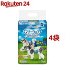 マナーウェア 男の子用 M 青チェック 紺チェック 犬用 おむつ ユニチャーム(42枚入 4袋)【マナーウェア】