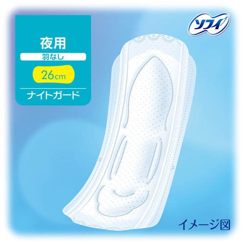 ソフィ ボディフィット ナイトガード 羽なし 夜用 26cm(22枚*2セット)【ソフィボディフィットレギュラー】 rakuten24-11181955 楽天24 サンプル画像2