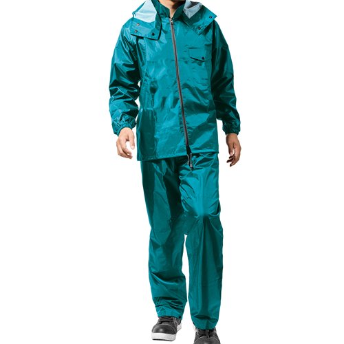 マック レインウエア アジャストマック Lサイズ ターコイズ AS-5100(1着)