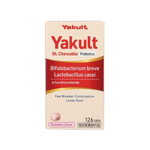 ヤクルトBLチュアブル整腸薬(126錠×3セット)[水なし ストロベリー風味 便秘 軟便 ...