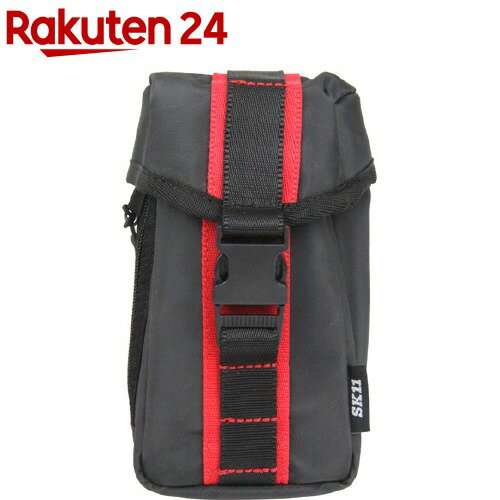 SK11 4WAYタフポーチ ブラック・レッドライン S4WTP-B2-RD(1個)【SK11】
