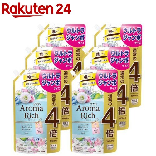 ソフラン アロマリッチ サラ つめかえ用 ウルトラジャンボ(1600ml*6袋セット)